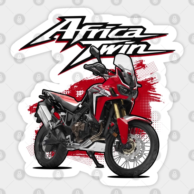 Africa Twin 1100 - Red Sticker by Tomislav Lozić